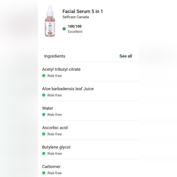 Selfcare CANADA Toner Serum Facial Lot 3 ALOE VERA EXTRACT SALICYLIC ACID - Picture 6 of 6